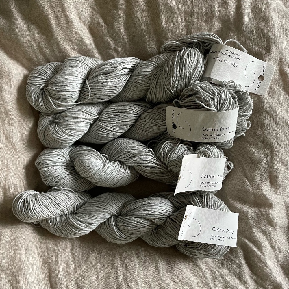 4 Cotton Pure Yarn Skeins by Purl Soho